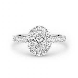 Sienna - Oval Halo Diamond Engagement Ring
