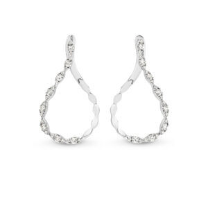Diamond Tear Drop Shape Earrings MI029