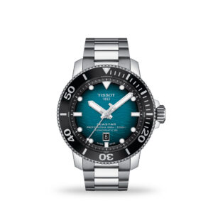 Tissot T-Sport Seastar 2000 Powermatic 80 Aqua Blue Dial 46mm Bracelet T120.607.11.041.00