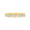 Pear & Round Brilliant Cut Diamond Band