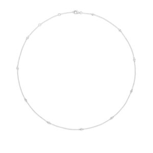 Bezel Diamond Necklace