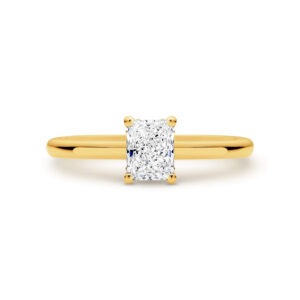 Emerson - Radiant Cut Hidden Halo Diamond Engagement Ring