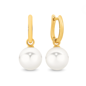 White South Sea Pearl Drop Earrings