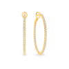Diamond Hoop Earrings