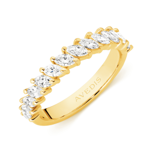 Marquise Cut Diamond Band