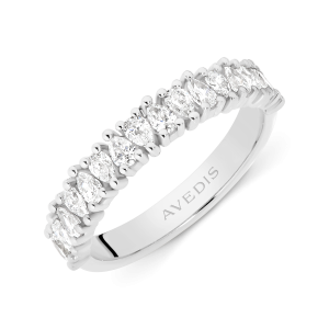 Pear Cut Diamond Eternity Band