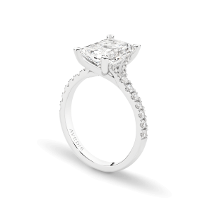 Alternative view of Selena - Radiant Cut Diamond Band Engagement Ring