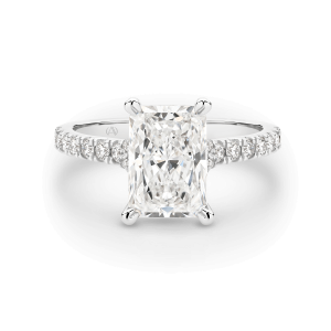 Selena - Radiant Cut Diamond Band Engagement Ring