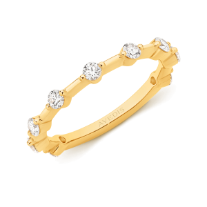 Alternative view of Round Brilliant Cut Diamond Spaced Out Band