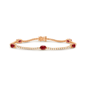 Ruby & Diamond Timeless Tennis Bracelet - Image 3