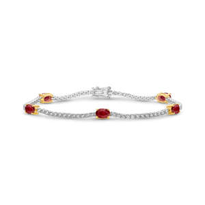 Ruby & Diamond Timeless Tennis Bracelet